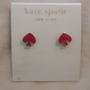 Kate Spade Pink Spade Earrings New
